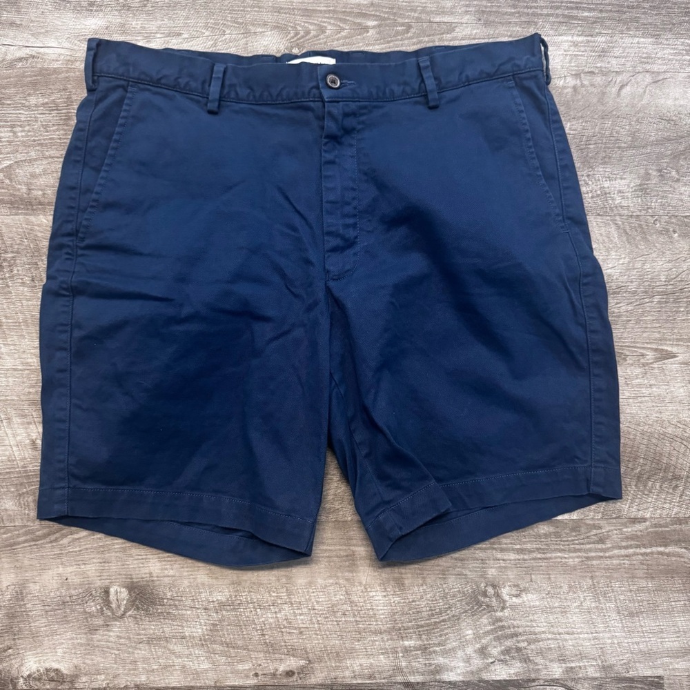 Peter Millar Crown Deep Blue Shorts Pima Cotton ME0B05 Mens Sz. 35